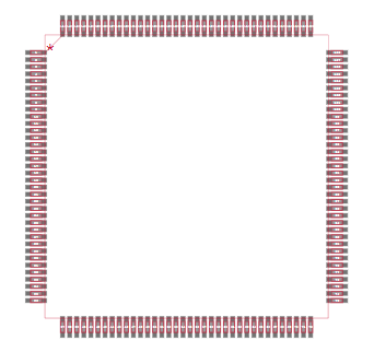 XC2S15-5TQG144I Footprint